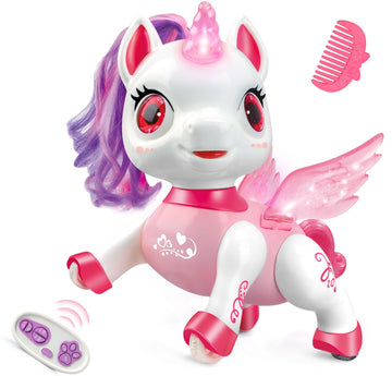 Britik Unicorn Toys For Girls Age 4-6: Robot Pets For Kid Remote Control Robot Toy For Ages 5-7 Smart Robot Girl Toy Age 4-5 Rob