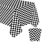 3 Sheets Black and White Checkered Tablecloths Racing Car Plastic Tablecloths Car Theme Disposable Party Tablecloths Racetrack R