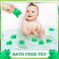 Zubebe Rubber Frogs Squeak And Floating Frog Sea Turtle Rubber Bath Toy Baby Shower Swimming Bathtub Toys For Shower Frogs Bathtub Birthday Party Decoration Boys Girls Bath Toys (Frog, 48)