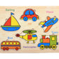 FunBlast Vehicle Board for Kids, Jigsaw Puzzle Board, PreSchool Learning Toy for Kids, Transport Wooden Puzzles for Boys & Girl