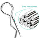 KCRTEK 100Pcs RC Body Clips,30-Degree Angle RC Clips Easy to Plug for All 1/10 1/12 Scale Redcat HPI Himoto HSP Exceed RC Car Pa