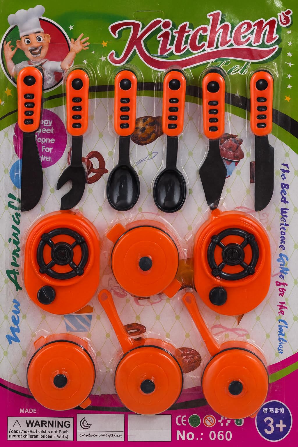 Kids Kitchen Play Set for Children Cooking Utensils & Cookware Toy Set | Pretend Play Stove, Pans, Spoons & Tools | Safe Plastic