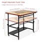 Lavievert Jigsaw Puzzle Table With Cover, Angle & Height Adjustable Puzzle Board Easel With Open Storage Shelf, Large Tilting Table With 4 Rolling Wheels For Up To 1500 Piece Puzzles
