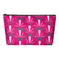 Tiasusan American Mahjong Empty Bag - Red Printed Mahjong Tile Bag (13X7 Inches,Only Case)