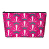 Tiasusan American Mahjong Empty Bag - Red Printed Mahjong Tile Bag (13X7 Inches,Only Case)