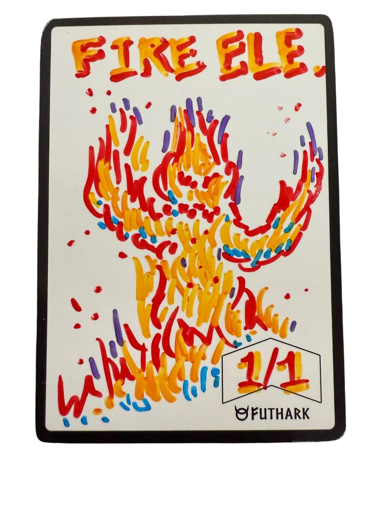 Futhark Dry Erase Mtg Tokens Cards Set - Reversible Reusable Double-Sided Universal Tokens Proxy Cards For Magic: The Gathering,