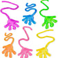 Super Z Outlet Vinyl Glitter Mini Sticky Hands Toys for Children Party Favors, Birthdays - 1 1/4 (72 Count)