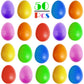 Giftexpress 50 Pcs Easter Egg Shakers For Kids - Colorful Percussion Musical Maracas For Toddlers, Baby Sensory Toys, Easter Bas
