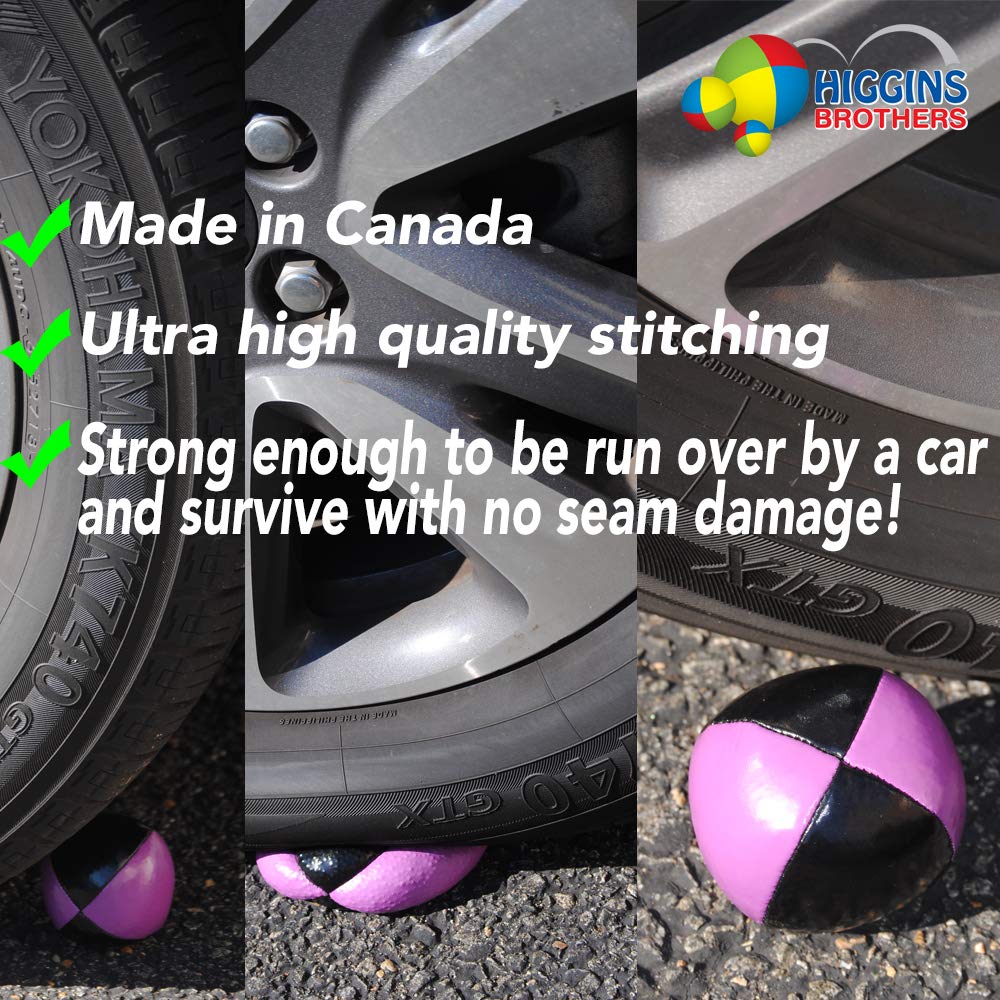 Juggling Balls Professional Style Set of 3 - How to Juggle Kit with Bean Bags for Juggling for Beginners with Vibrant Colors, Gr