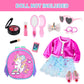 American 18 Inch Doll Clothes And Makeup Accessories Set Includes 18 Inch Doll Clothes Backpack Sunglasses Phone Shoes Comb Mirr