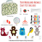CraftLab Woodland Animals Kids Sewing Kit, Educational Beginner Arts & Crafts Gift for Boys and Girls Ages 7 to 13 DIY Learn to