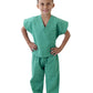 Natural Uniforms Childrens Scrub Set-Soft Touch-Role Play Costume Set (Surgical Green, 5/6)