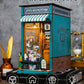 Ourmiao Book Nook Kit Soul Bookstore, Diy Wooden Booknooks Kit For Adults Women Teens, Bookshelf Diorama Miniature Scenes Insert