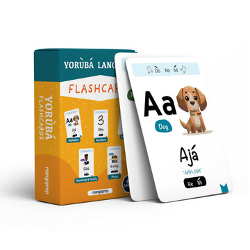 Yoruba Language Colorful Flashcards, Beginners, Kids And Adults,Learn To Speak, Alphabet, Numbers, Greetings, Family, Body Parts