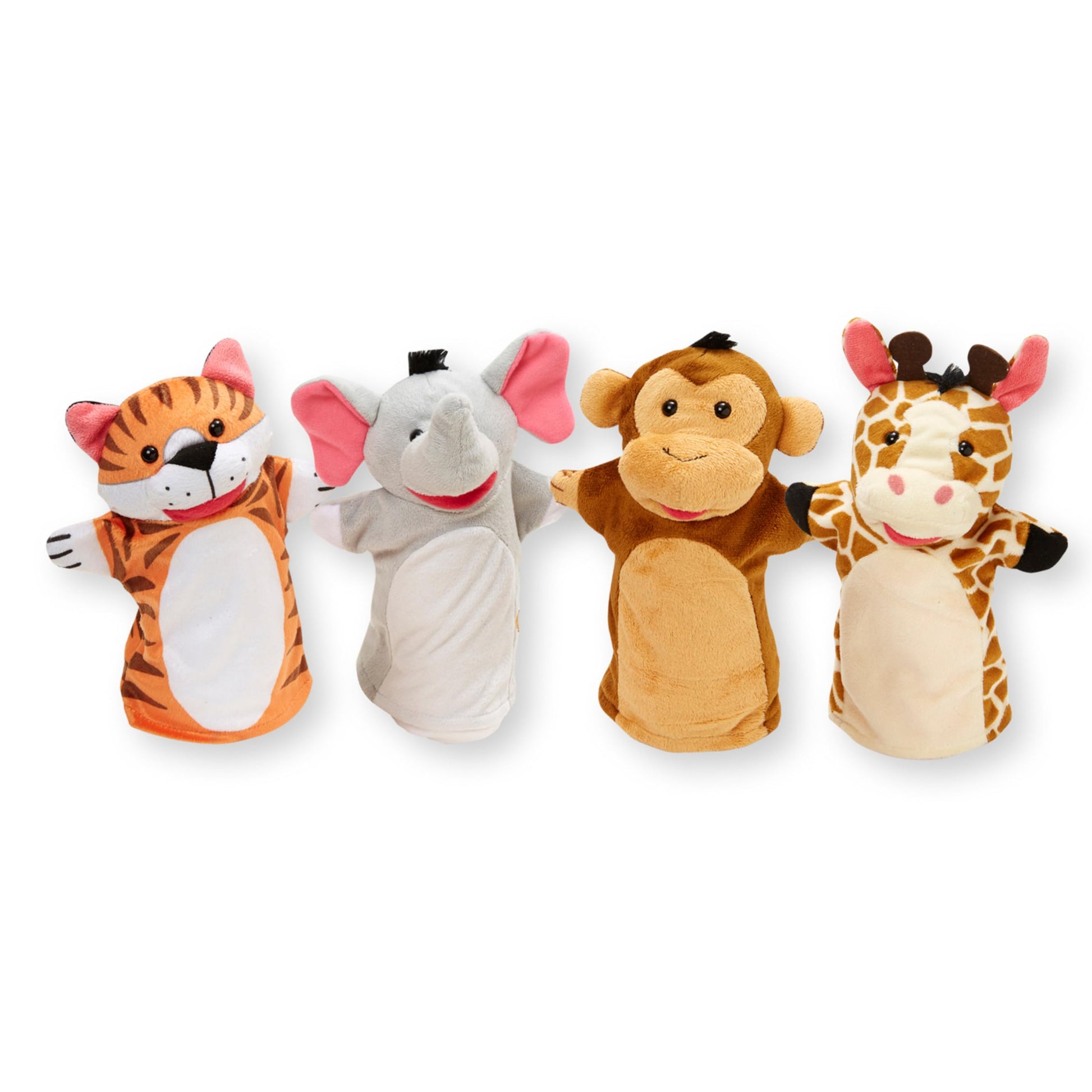 Melissa & Doug Zoo Friends Hand Puppets Puppets and Theaters Themed Puppet Sets 3+ Gift for Boy or Girl
