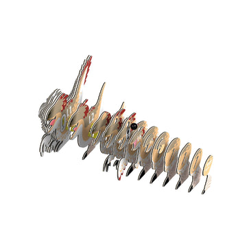 Eugy Raptor Dinosaur 3D Puzzle, 25 Piece Eco-Friendly Educational Toy Puzzles For Boys, Girls & Kids Ages 6+