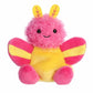Aurora Adorable Palm Pals Astrid Rosy Maple Moth Stuffed Animal - Fun Collectible Plush for Kids and mature-themed Collectors - Perfect for Decorating Rooms and Birthday Gifts - Pink 5 Inches