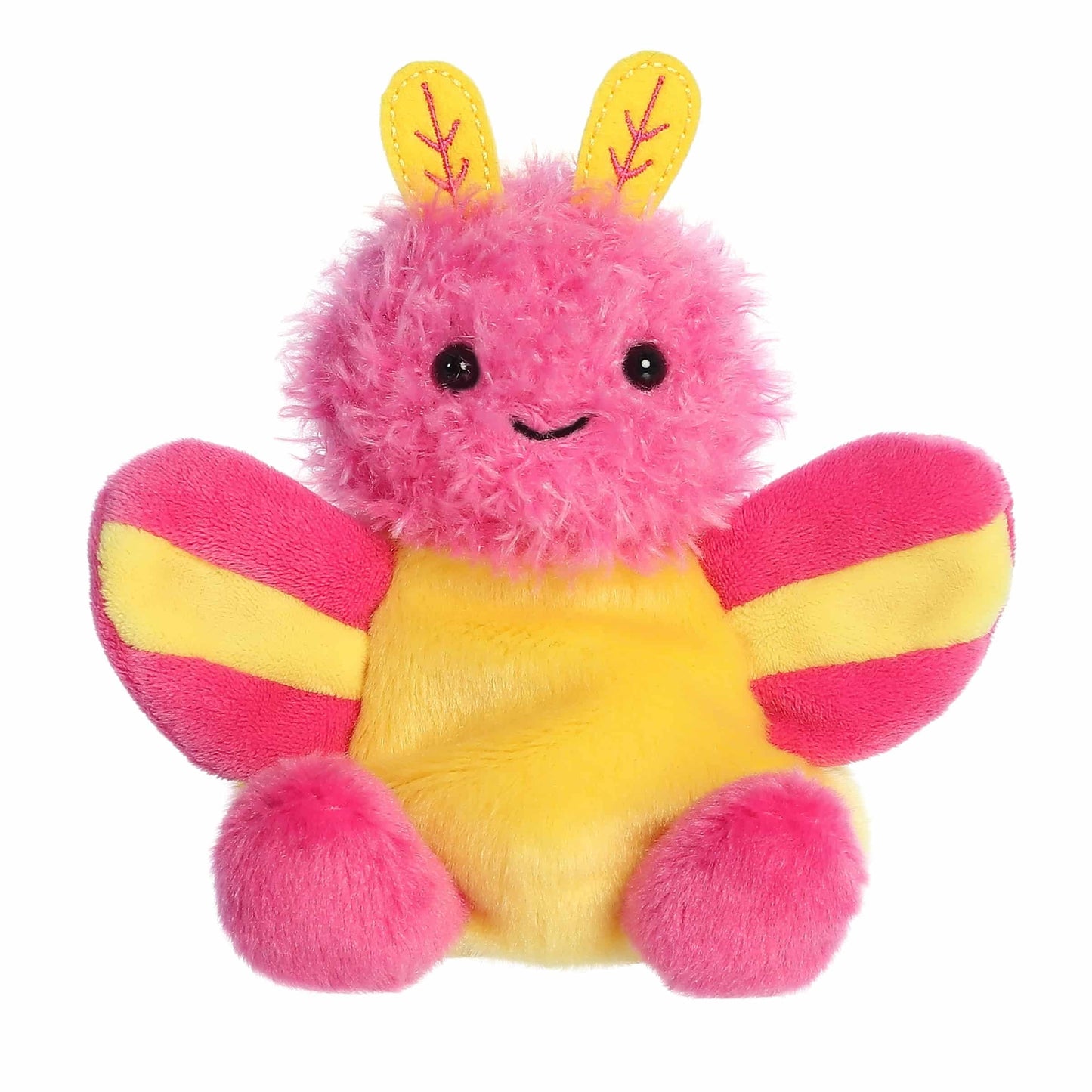 Aurora Adorable Palm Pals Astrid Rosy Maple Moth Stuffed Animal - Fun Collectible Plush for Kids and mature-themed Collectors - Perfect for Decorating Rooms and Birthday Gifts - Pink 5 Inches