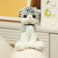 Plushland Realistic Stuffed Cat and Dog Plush PuppyStuffed Animals Plush Toys Collar  Realistic enhanced Pawpal Stuffed Puppy Cats and Dogs Toy for Boys and Girls 8 Inches (Tabby Kitty with Collar)