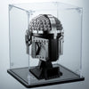 Gemutlich Acrylic Display Case For Lego Helmet - Interior 7*7*9 Inches, 3Mm Thick, Solid Wooden Base. Fit For 75328 75277 75327