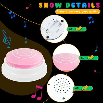 Syhood 8 Pcs Animal Answer Buzzers Game Show Buzzer Animal Sounds Button Assorted Sounds And Colors Buzzers Gifts For Back To School Team Family Game And Trivia Nights(Led Style)