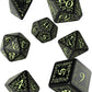 Elvish Dice Black/Glow-In-The-Dark (7) Board Game