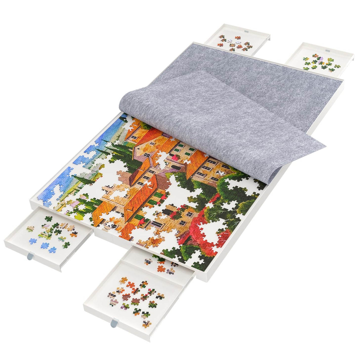 BZseed Detachable Puzzle Board - 1500 Pieces, Removable Design, Plastic, Model: puzzletable01