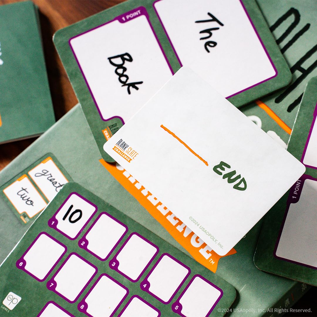 Usaopoly Blank Slate Challenge| Fun Family Friendly Board Game | Party Board Game | 2 Or 4 Players | Ages 8+ | 20 Minutes