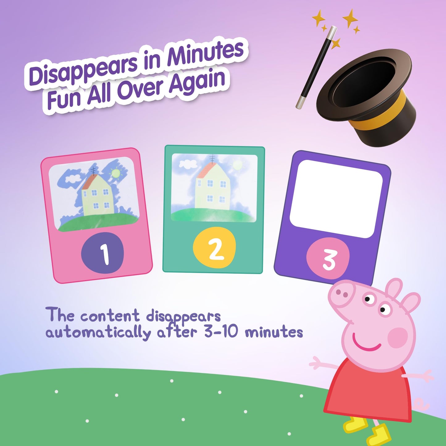 Kids Toys Water Doodle Mat - Peppa Pig Reusable Painting Writing Color Doodle Mat Drawing Board, Toddler Educational Toys For Ag