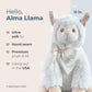 Bearington Baby Alma Plush Llama Stuffed Animal, 12 Inches