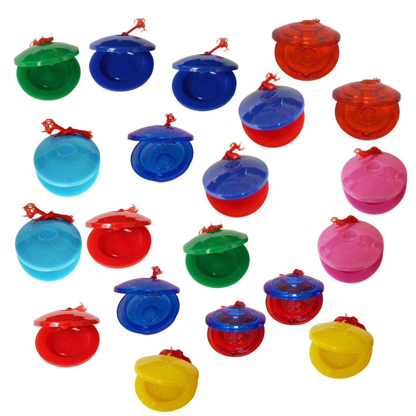 Heavenglow 20Pcs Musical Castanets Percussion Instruments For Children Adults Preschool