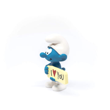 Schleich Smurfs, Collectible Retro Cartoon Toys For Boys And Girls, Smurf With Sign Toy Figurine, Ages 3+