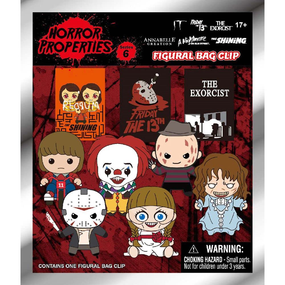 Monogram International Warner Brothers Horror Series 6 3D Foam Bag Clip (One Random)