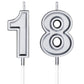 18th Birthday Candles Cake Numeral Candles Happy Birthday Cake Candles Topper Decoration for Birthday Party Wedding Anniversary 