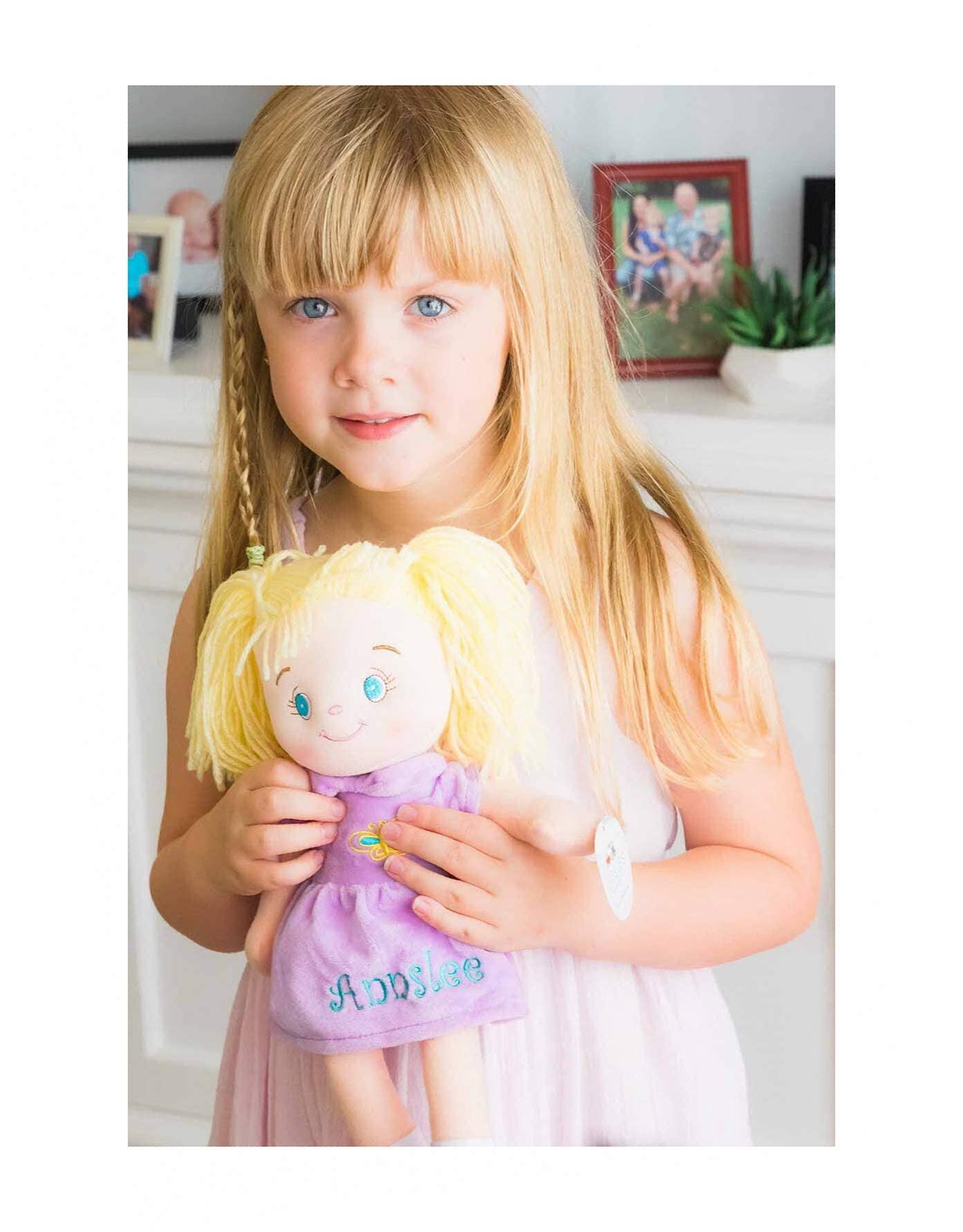 Dibsies Personalized Butterfly Snuggle Doll - 15 Inch (Red)