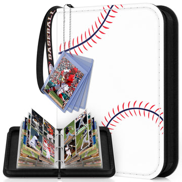 Baseball Card Binder 440 Pocket, Trading Card Binder With Toploaders Card Display, Premium Baseball Card Holder With Baseball Pa