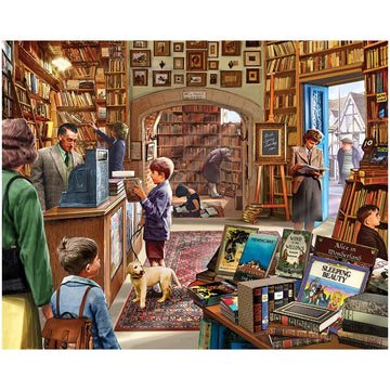 White Mountain Puzzles Old Book Store, 1000 Piece Jigsaw Puzzle