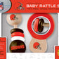 Babyfanatic Wood Rattle 2 Pack - Nfl Cleveland Browns - Officially Licensed Baby Toy Set