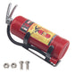 Hircqoo 2Pcs 1/10 Rc Scale Fire Extinguishers With Stickers Decoration Accessories Compatible With Traxxas Trx4 Axial Scx10 Redc