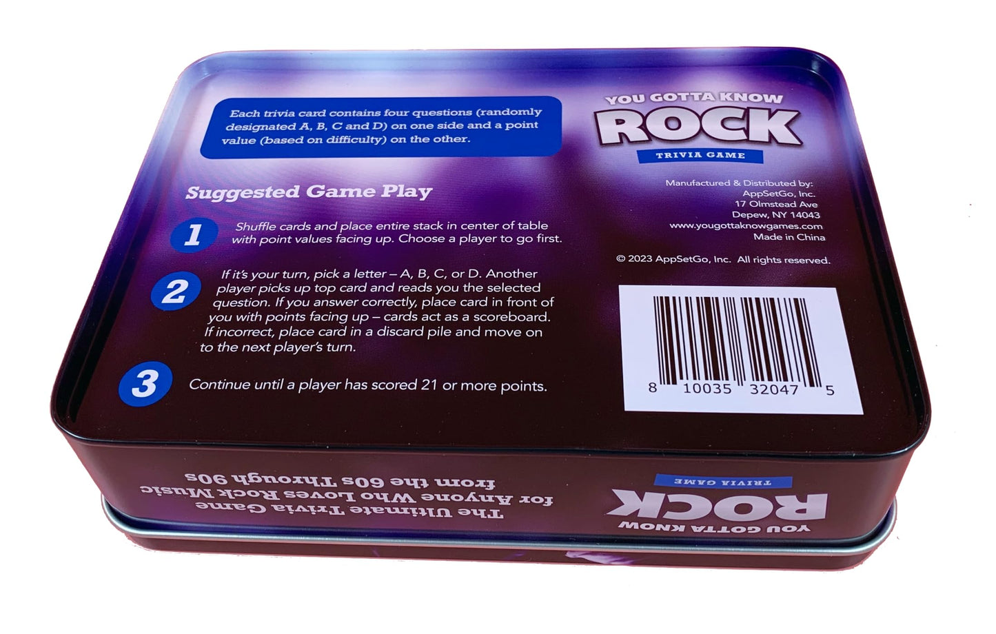 You Gotta Know Rock Trivia Game - Multicolor Tin Game for Fun Family Play