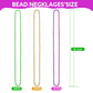 Biubumtu 30Pcs Mardi Gras Beads, Green Purple Gold 33'' Metallic Beaded Necklace Bulk Costume Stuff, Festival Parade Throw Acces