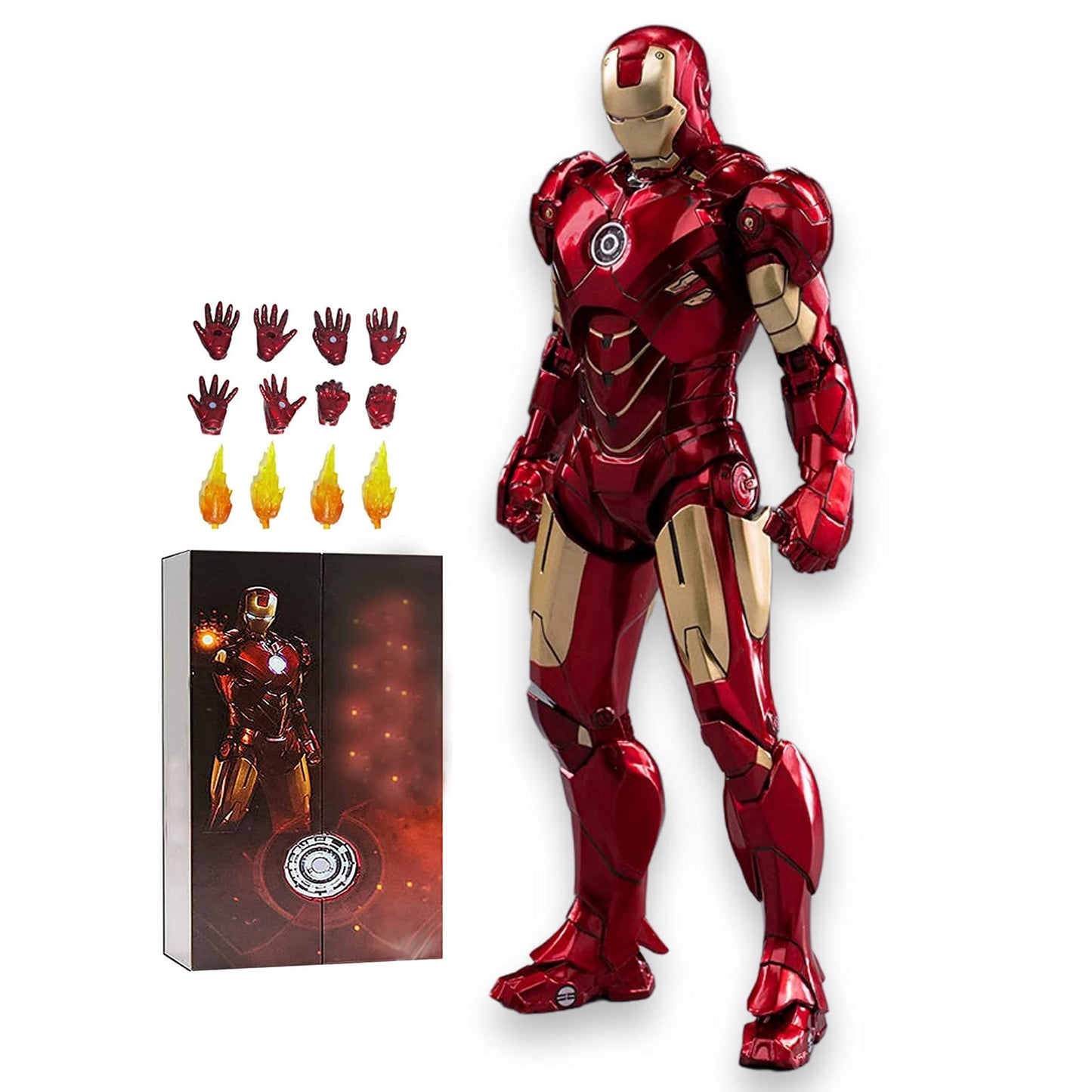 Lonullymege Mk4 Collectible Action Figure-7 Inch 10Th Anniversary Metal Texture Painting Movable Mark Model Toys (Mk Iv)