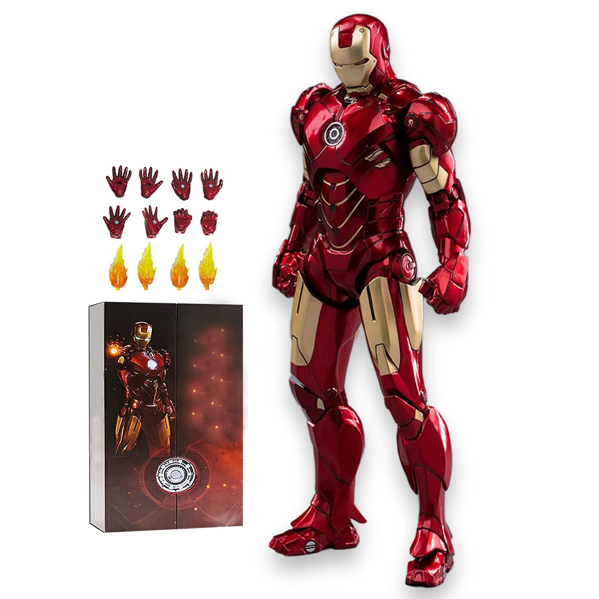 Lonullymege Mk4 Collectible Action Figure-7 Inch 10Th Anniversary Metal Texture Painting Movable Mark Model Toys (Mk Iv)