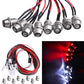 Allinrc 8Leds Led Light Headlights Taillight Kit Accessories For Traxxas Arrma Axial Scx10 Redcat Rc4Wd Hsp Tamiya Rc Car Truck 