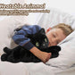 Black Cat Stuffed Animals, Microwavable Stuffed Animals Heating Pad For Cramps, Pain Stress Relief, Heatable & Coolable Lavender