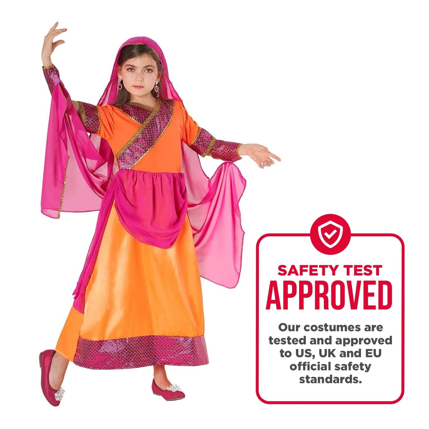 Morph Kids Genie Costume Girls, Genie Costume Kids, Girls Bollywood Outfit - Medium