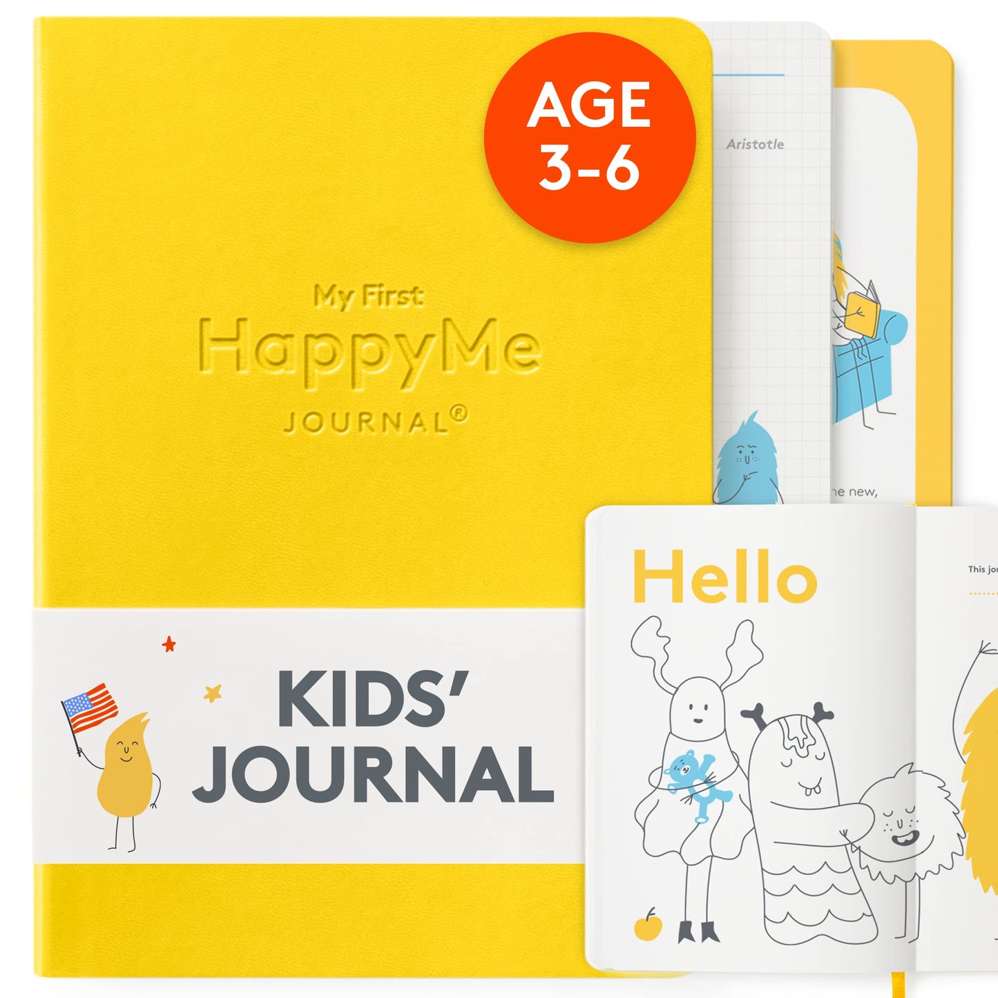 My First Happyme Journal For Kids: Promote Happiness, Cultivate Positive Habits And Nurture Curiosity For Little Explorers - Interactive Guided Journaling Book For Inquiring Minds Of Children Ages 3-6