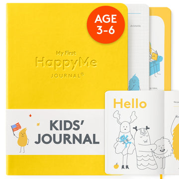 My First Happyme Journal For Kids: Promote Happiness, Cultivate Positive Habits And Nurture Curiosity For Little Explorers - Interactive Guided Journaling Book For Inquiring Minds Of Children Ages 3-6