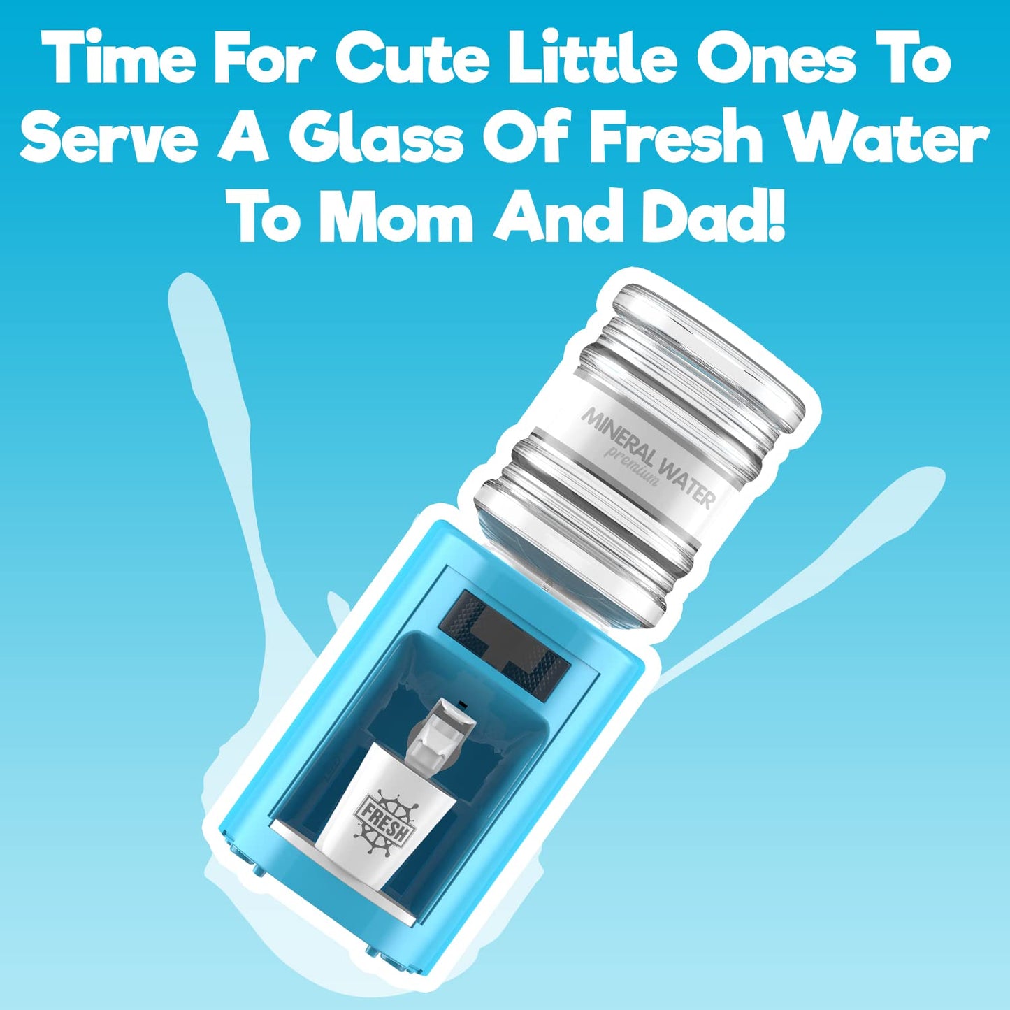 Misco Toys Kids Pretend Play Water cooler Toy playset Kitchen Appliances, childrens Pretend Play Action-Fun Appliance Set for To