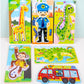 Muren 1 Piece Colorful Figures Wooden Jigsaw Puzzles Montessori Toy Interactive Learning ToyRandom Design